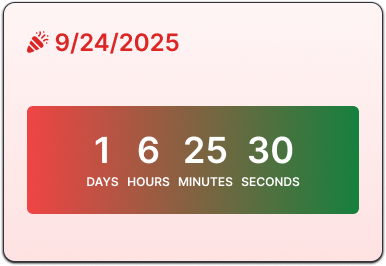 Holiday Countdown
