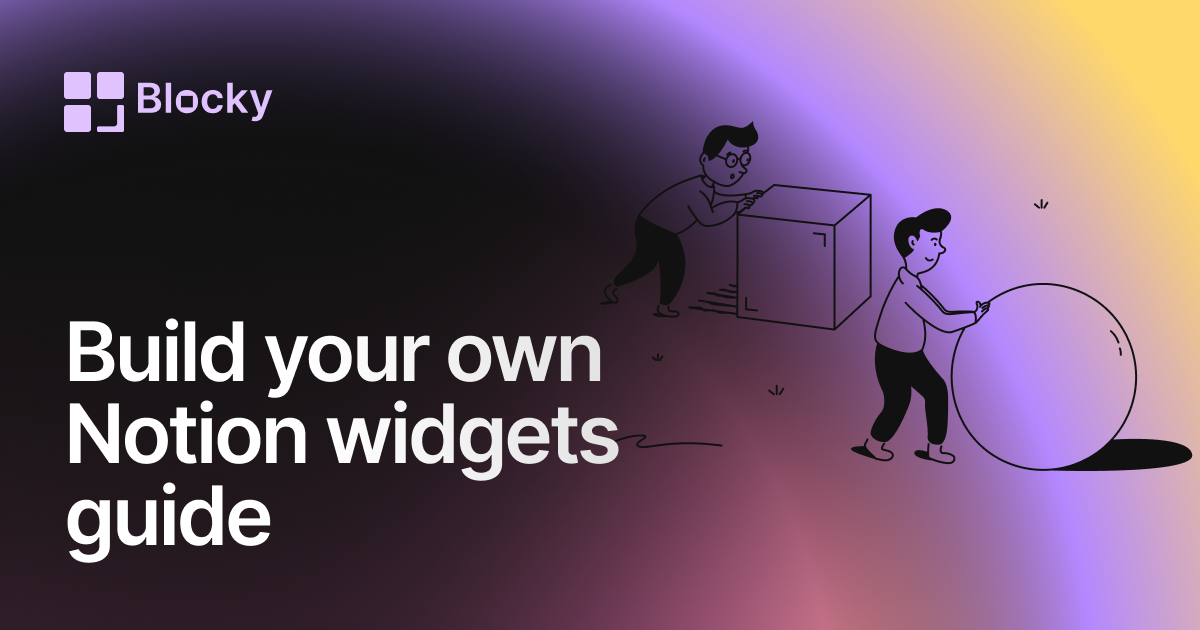 Build Your Own Notion Widget with HTML and CSS