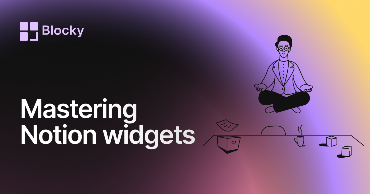 Mastering Notion Widgets for Productivity