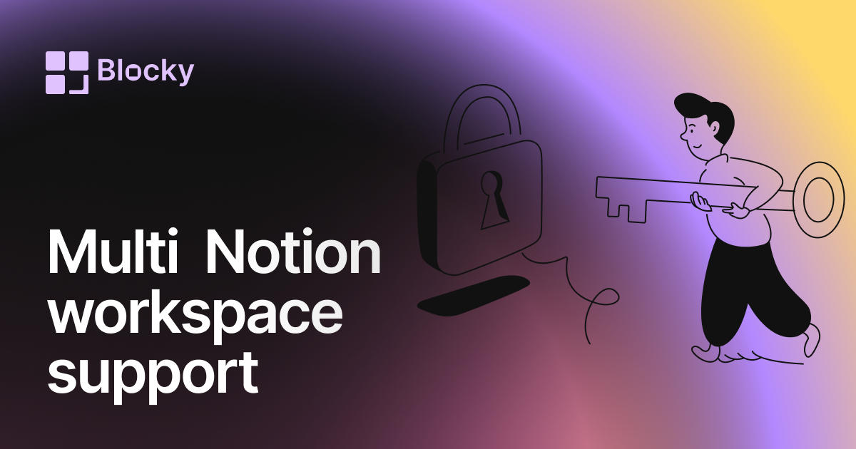 Blocky Multi-Workspace Notion Connections