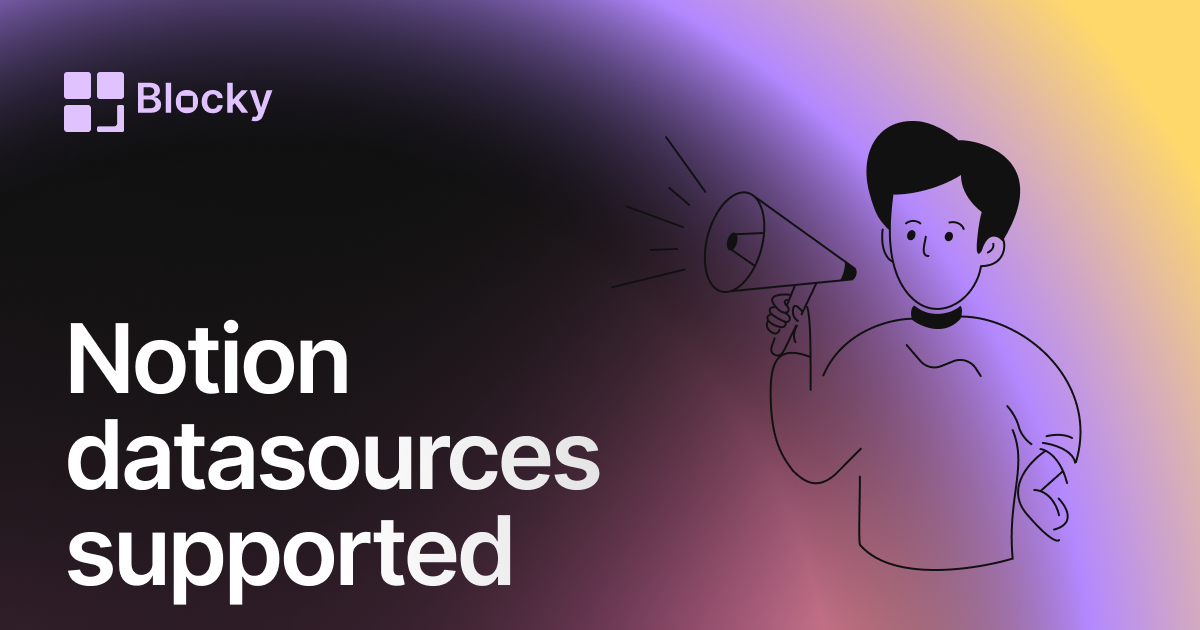 Blocky Supports the Notion Data Sources API