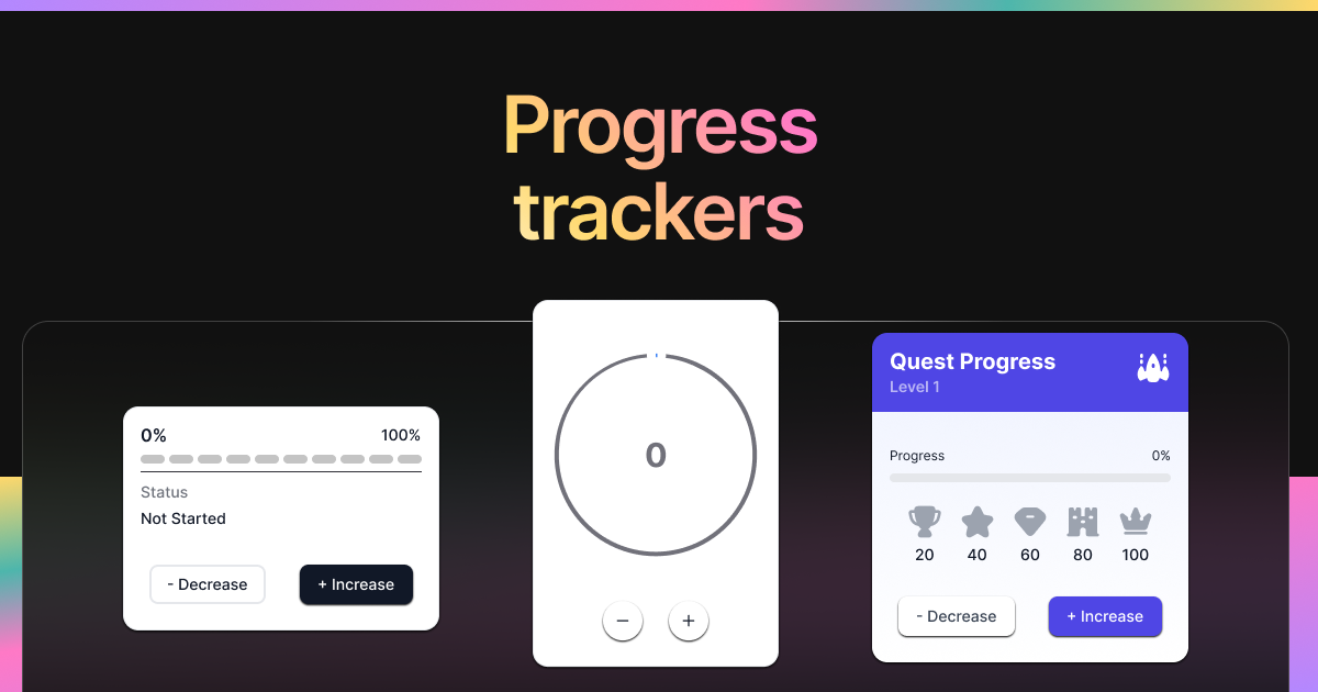 Progress Trackers preview