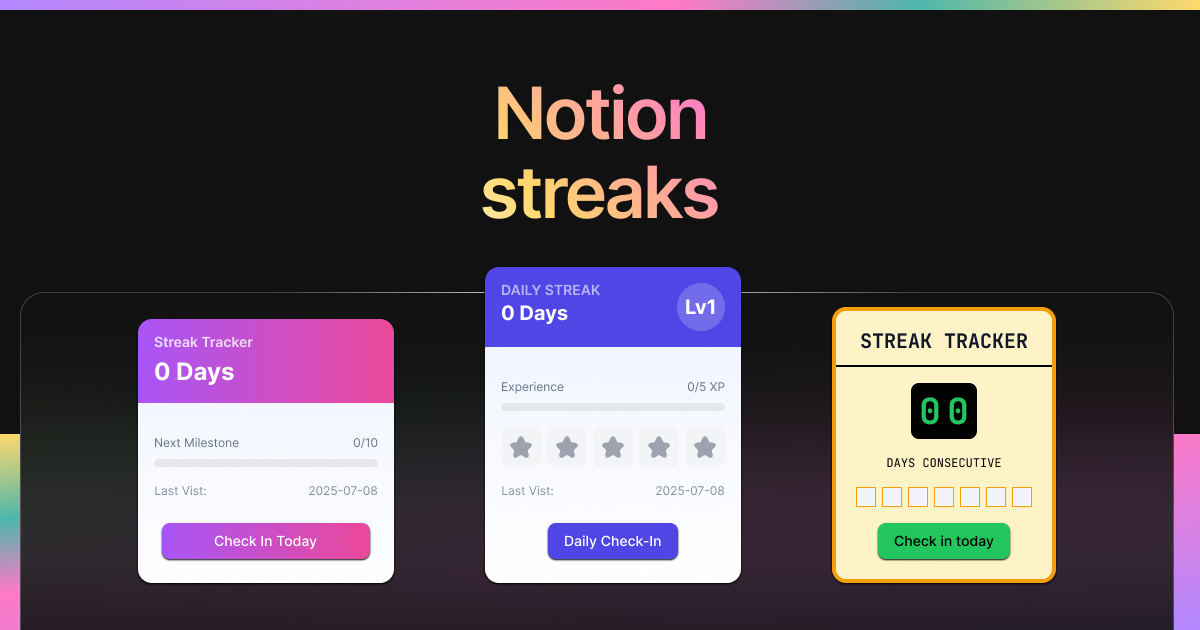 Notion Streaks preview