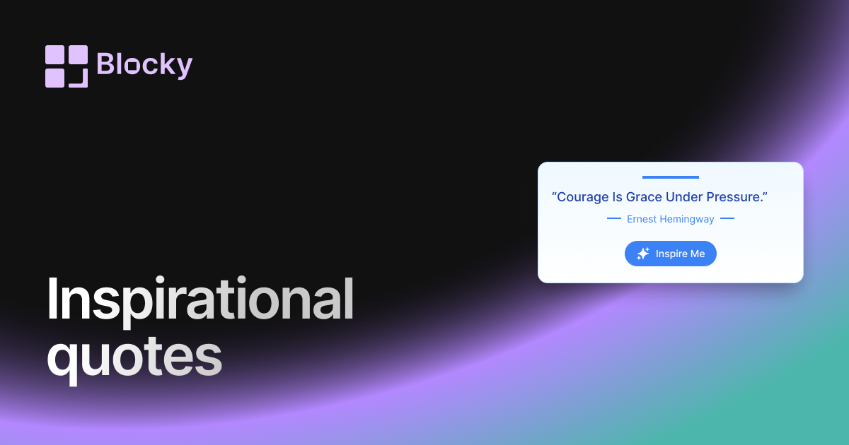 Inspiration Quotes widget preview