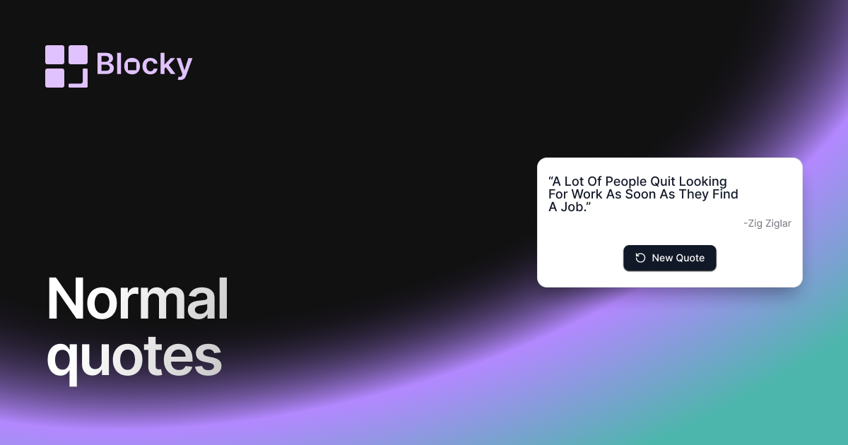 Normal Quotes widget preview