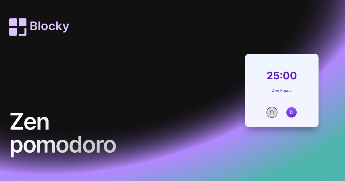 Zen Pomodoro preview
